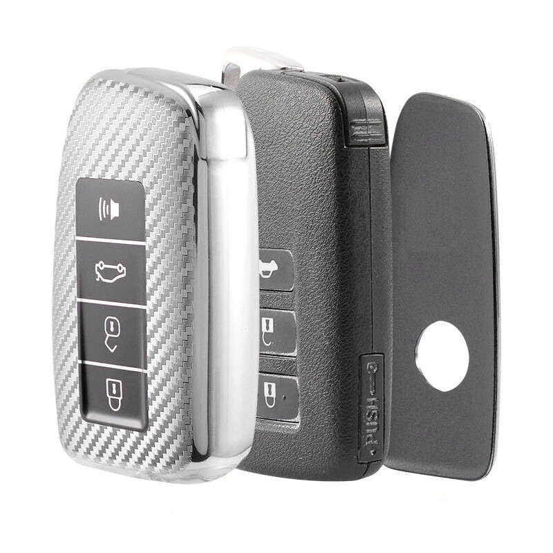 Silver TPU Remote Smart Key Fob Case Holder Cover Fit For Lexus ES GS IS LS RX