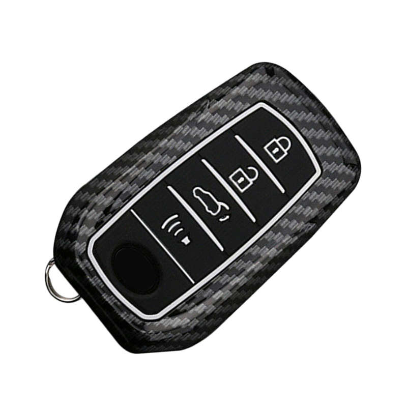 4 Button ABS Remote Key Fob Cover with Chain fit for Toyota Venza Land Cruiser