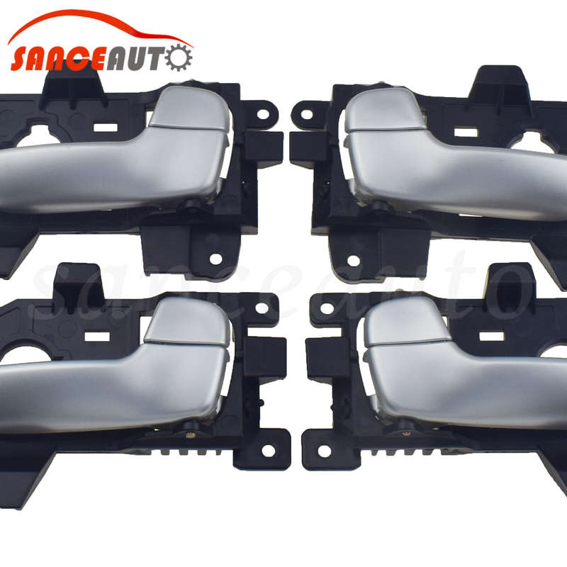 Front Rear Left Right Interior Door Handle Silver for Kia Carens rondo 2013-2016