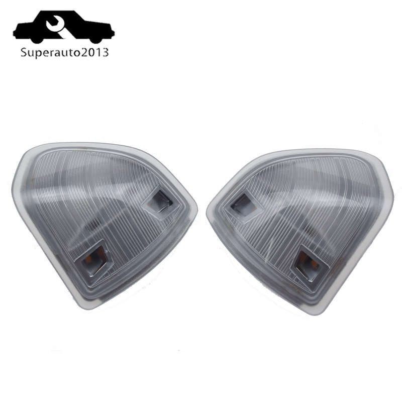 2X Left & Right Tow Mirror Turn Signal Lights Clear For Dodge Ram 1500 2500 3500