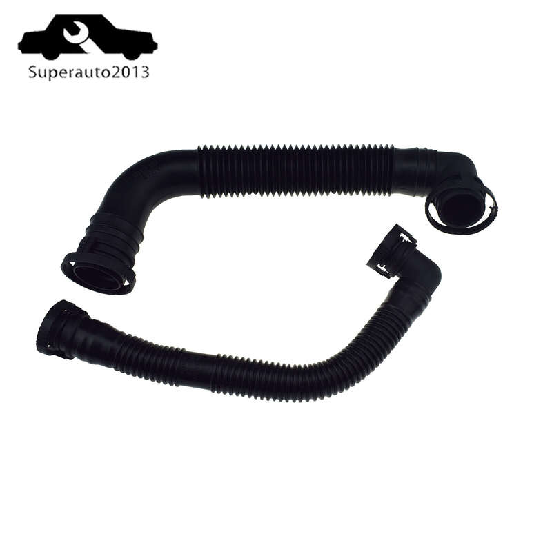 2PCS Air Pump Breather Exhaust Connecting For Audi A4 A6 VW Passat Golf Touareg