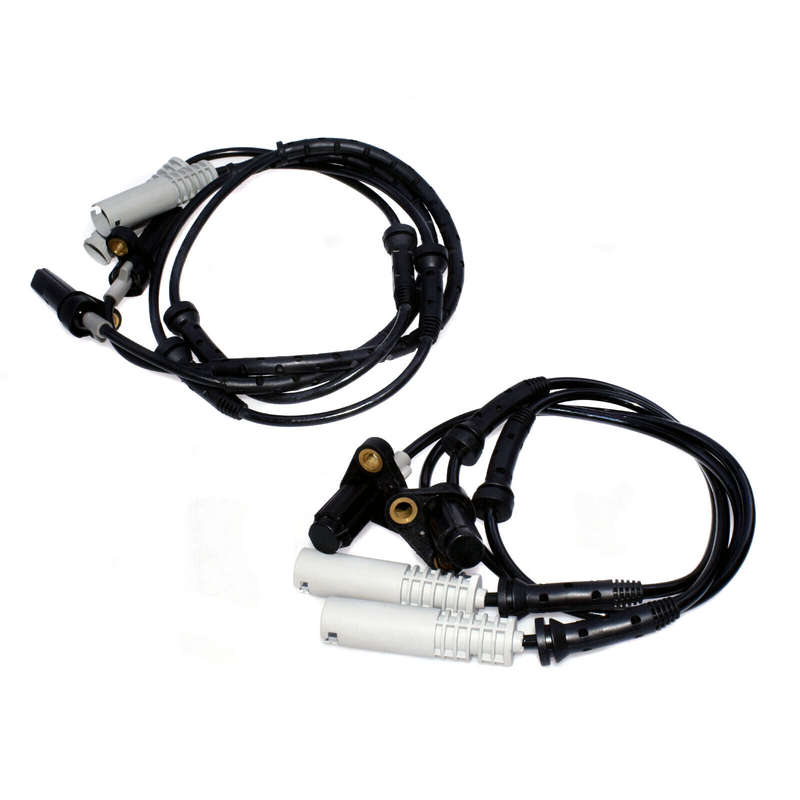 New Set 4Pcs ABS Wheel Speed Sensor Front Rear For BMW 34521182159 34521182160