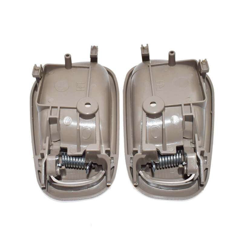 Beige Left Right Inside Door Handles Pair For 98-02 Toyota Corolla Chevy Prizm