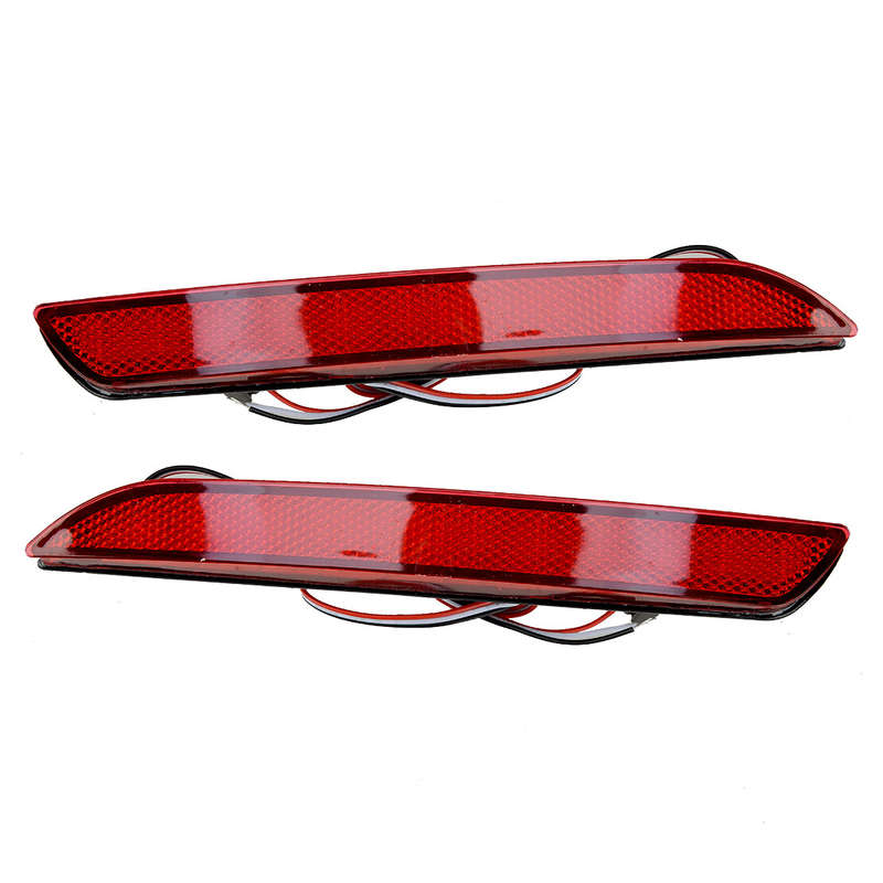 Rear Bumper Red Lens LED Reflector Brake Light Fit for Honda CR-Z CR-V 2011-2014
