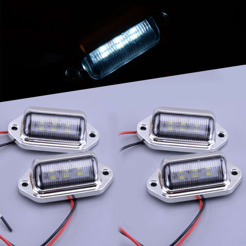 4pcs Marine Boat RV LED Deck Courtesy Light Waterproof Stern Transom Light New