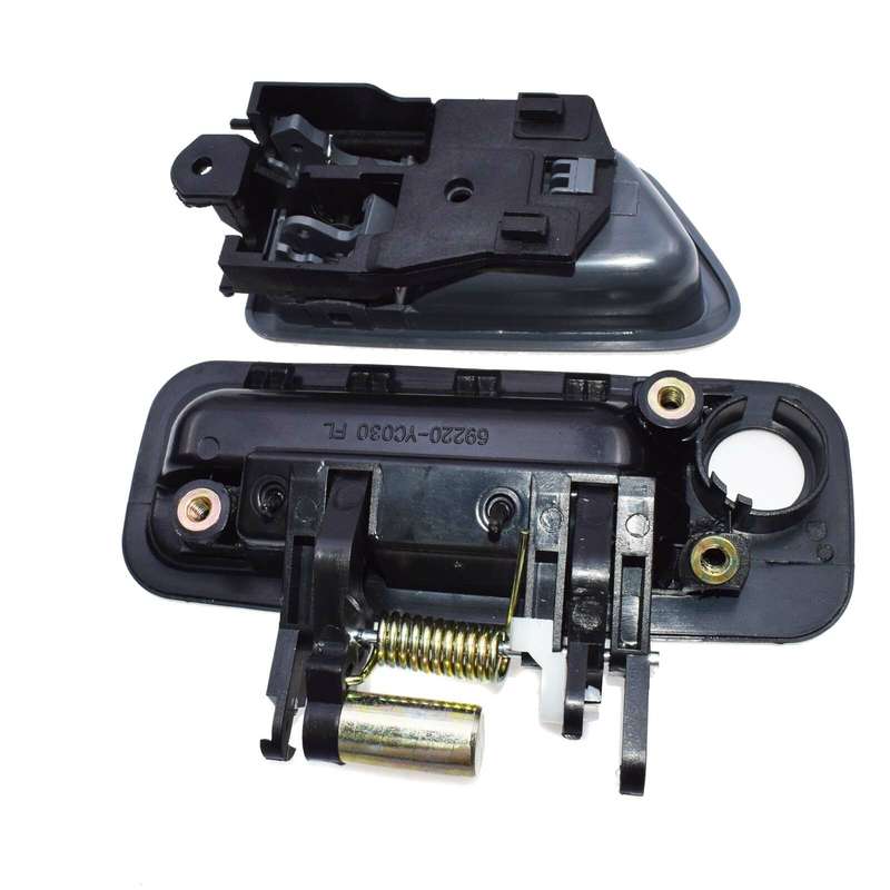 Black Front Left Outside & Gray Left Inside Door Handle For Toyota Camry 97-01