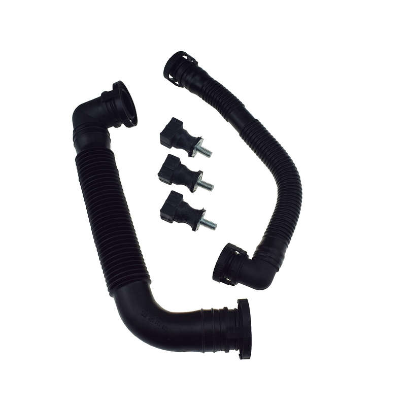 Secondary Air Pump Breather Hose & 3 Brackets For Audi A4 A6 VW Passat B6 Golf 5
