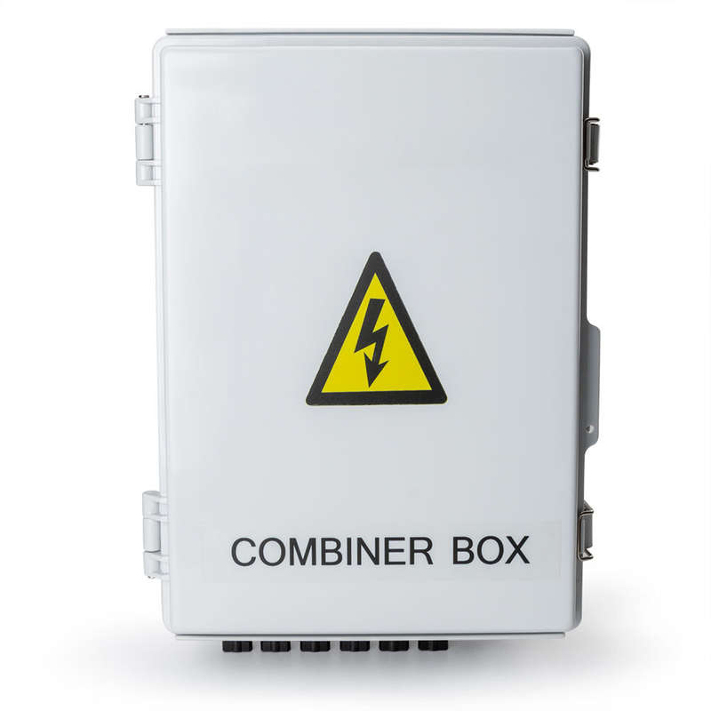 6 String Solar PV Combiner Box 63A Circuit Breaker Combiner Box for Solar Panels