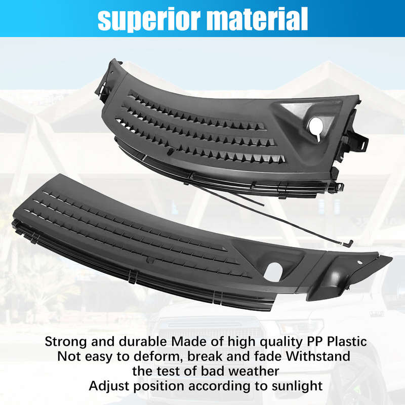 1 Pair RH & LH For 2009-2014 Ford F150 Ford Cowl Panel Grille Set w/ Seals