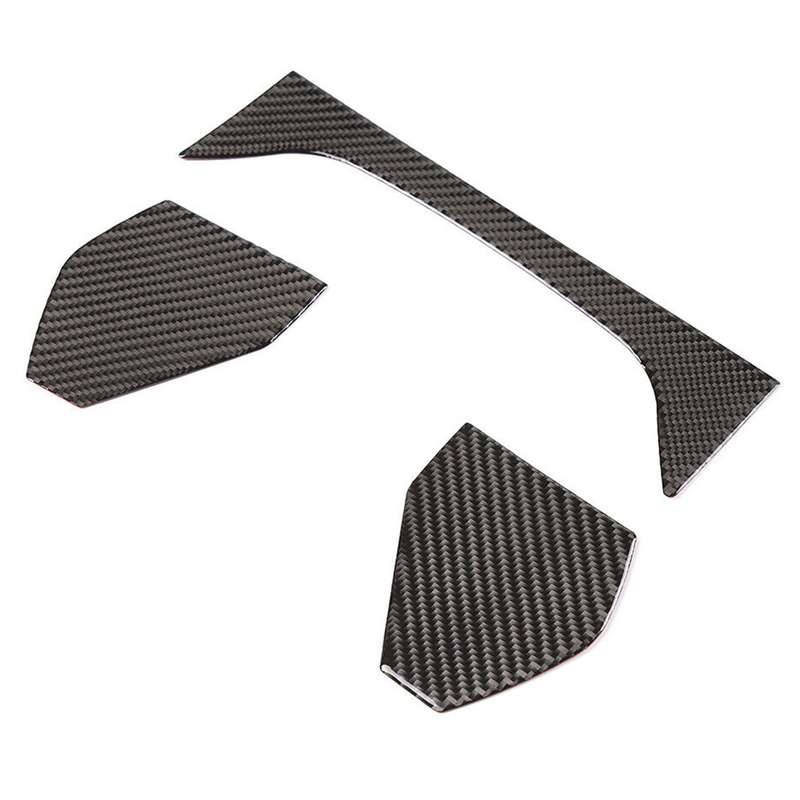3pcs Carbon Fiber Dashboard Instrument Cover Trim Fit for Toyota Supra 2019-22