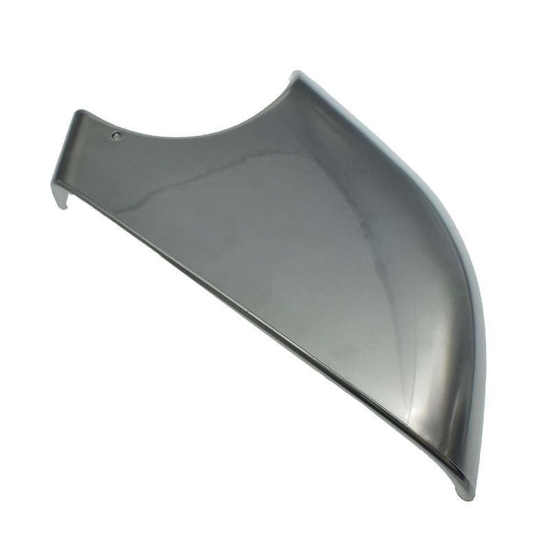 Left Side Door Wing Mirror Cover Lower Holder Chrome For 17-22 Tesla Model 3 New