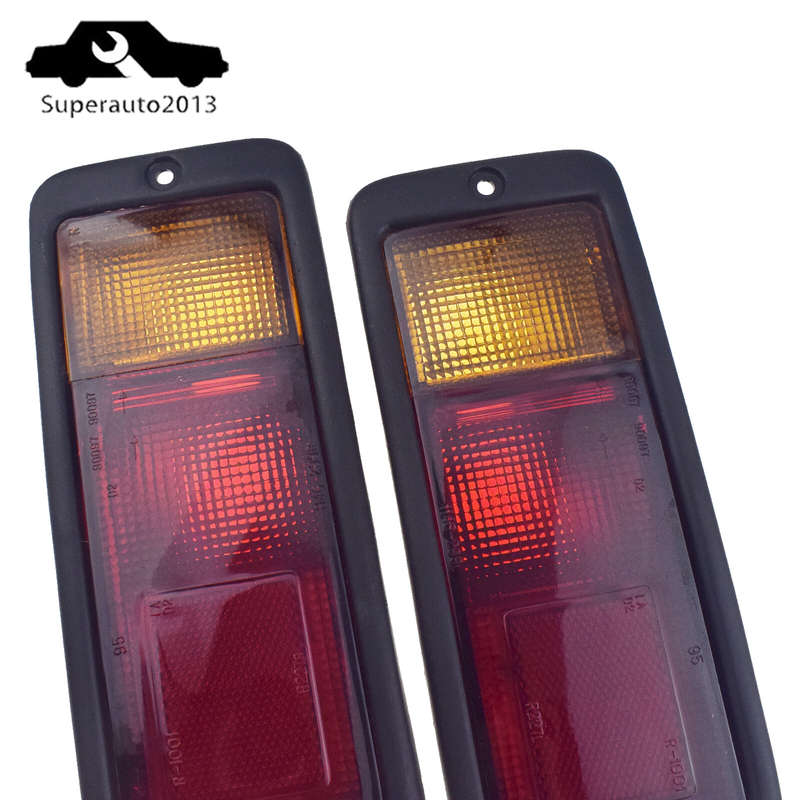 2X Rear Tail Left & Right Bumper Fog Light Lamp For Mitsubishi Pajero 1992-1999