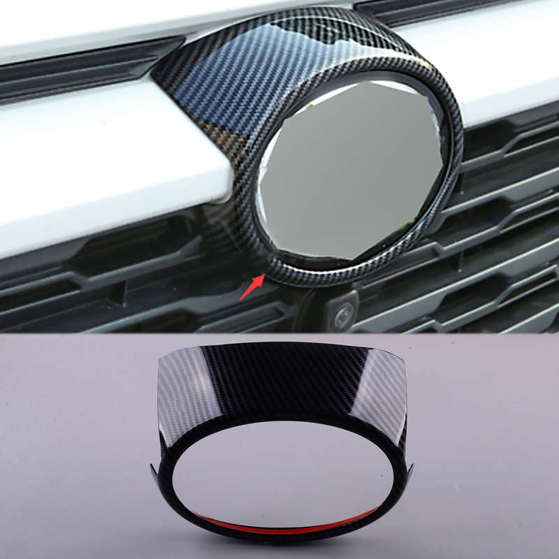 Fit For Toyota RAV4 19-20 Carbon Fiber Front Grille Logo Frame Cover Decoration