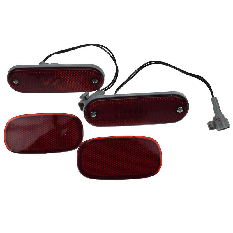 4PCS FIT TOYOTA RAV4 1996-2000 REAR BUMPER REFLECTOR SIDE MARKER SIGNAL LIGHTS