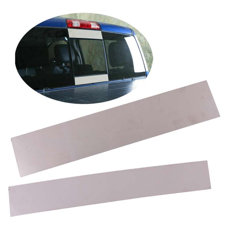 2x Stainless Steel Rear Window Strip Trim Cover Fit for Dodge Ram 1500 2018-2022