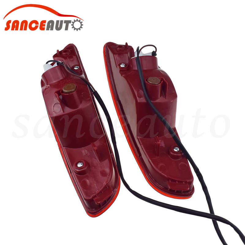 For Hyundai Santa Fe 2010-12 2.4L Rear bumper Brake Fog Light LH RH W/ Bulb Wire