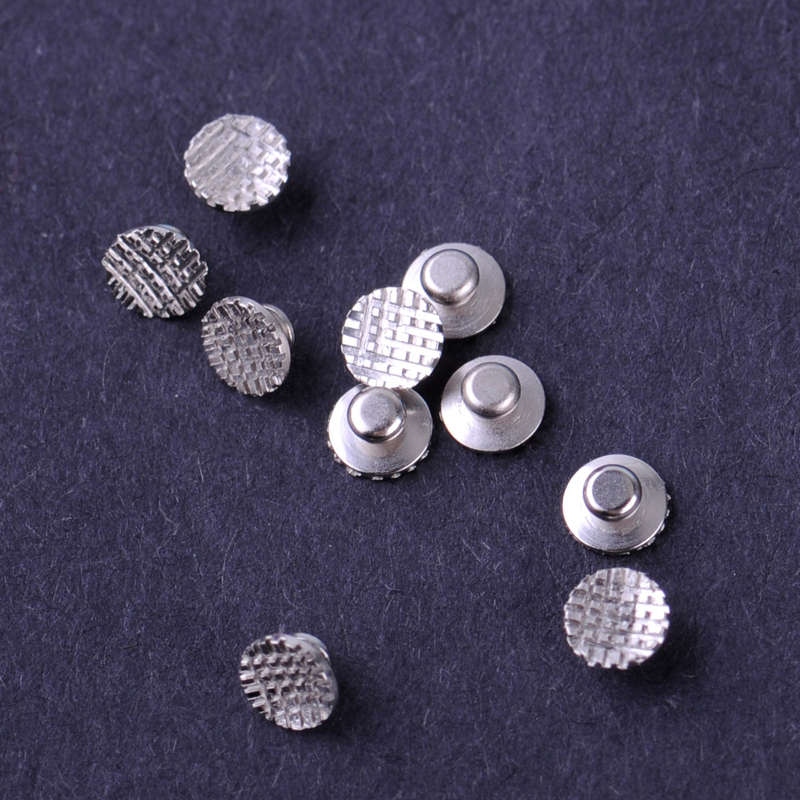 50xDental Orthodontic Lingual Buttons Fit for Bondable Round Mesh Base Monoblock