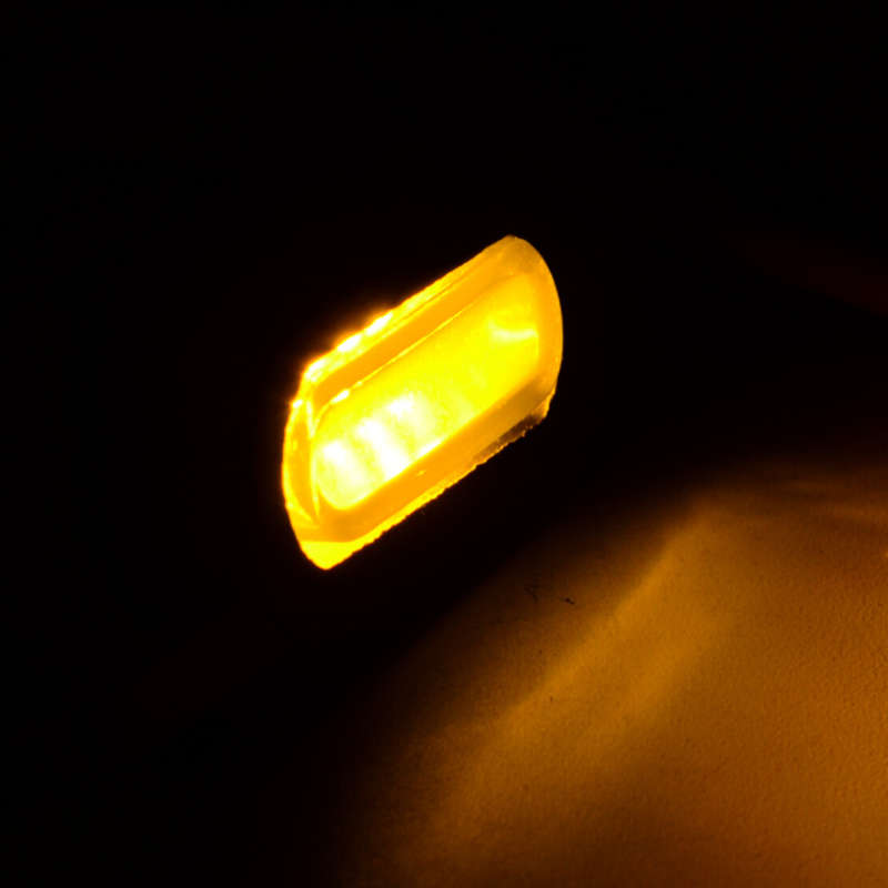1Pair Mini Motorcycle Amber LED Turn Signal Blinker Light Indicator Lamp 12V Hot