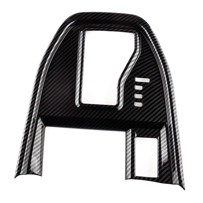 Carbon Fiber Style Interior Gear Shift Panel Trim Cover Fit for Subaru Outback