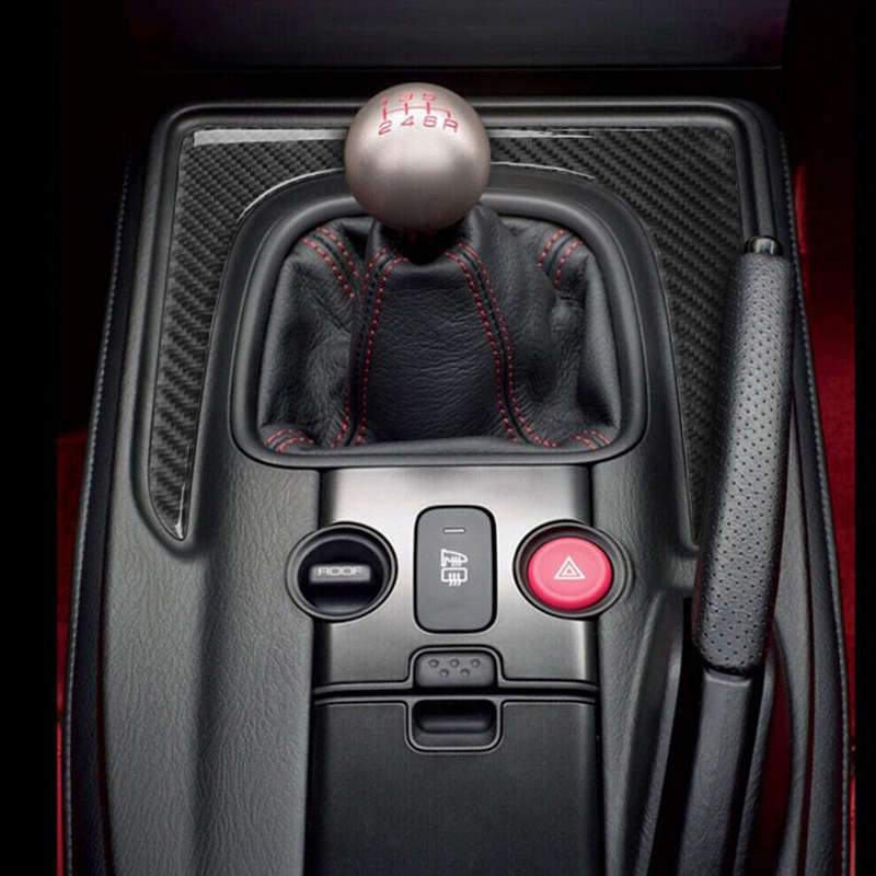 Carbon Fiber Gear Shift Panel Cover Trim Fit for Honda S2000 2004-2009