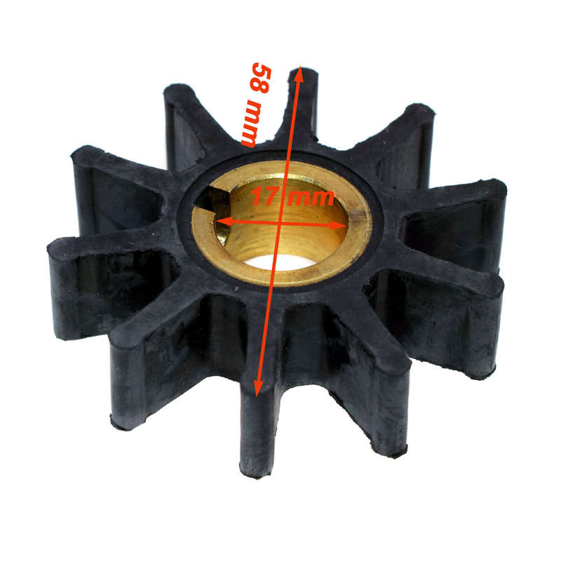 Outboard Water Pump Impeller FOR Chrysler Force 47-F40065-2 18-3084 35HP 55HP