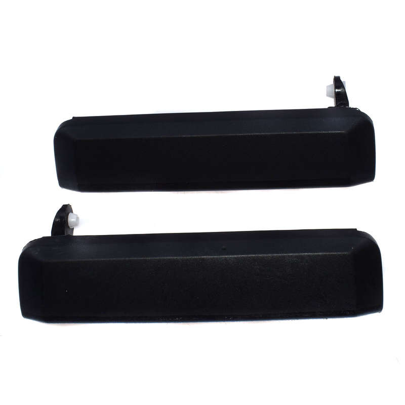 2PC Front Left & Right Outside Door Handle Black For Nissan Truck Pickup 1987-97