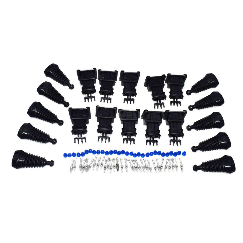 Set of 10 For VW Audi Porsche Volvo BMW Seat New 3 Pin EV1 TPS IAC Connector Kit