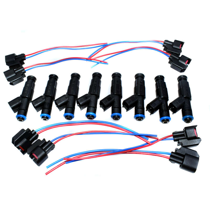 8 Sets Fuel Injectors w/ Plugs For Mercruiser V8 350 MAG 5.0 4.3 6.2 0280156081