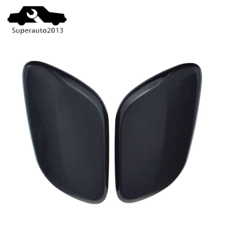 2PCS Left & Right Front Headlight Washer Nozzle Cover For Volvo XC70 MK2 2008-16