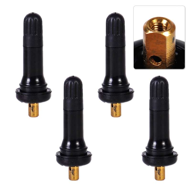 New Sensor TPMS Snap In Tire Valve Stems Fit for Buick Cadillac GMC Chevy 4x