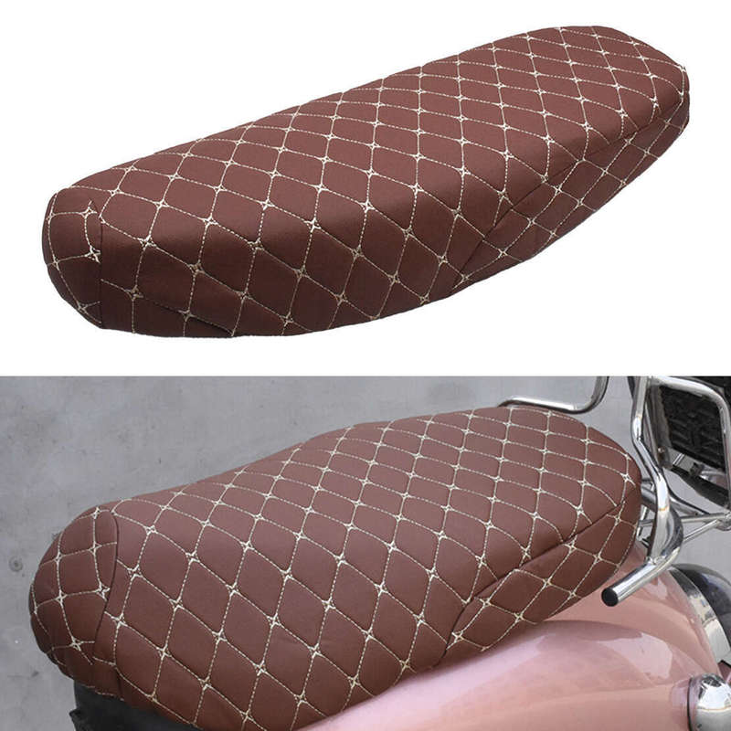 Motorcycle Anti-Slip PU Leather Seat Pad Cover Cushion Saddle Use