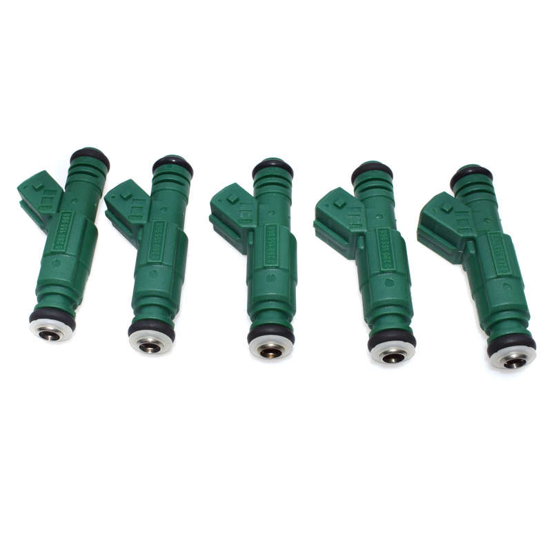 5PCS 440cc 42lb Fuel Injectors 0280155968 For VW Ford Focus Chevrolet Dodge New