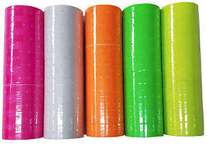 Price Labels for Dual-Line Price Tag Gun - White (10 Rolls)