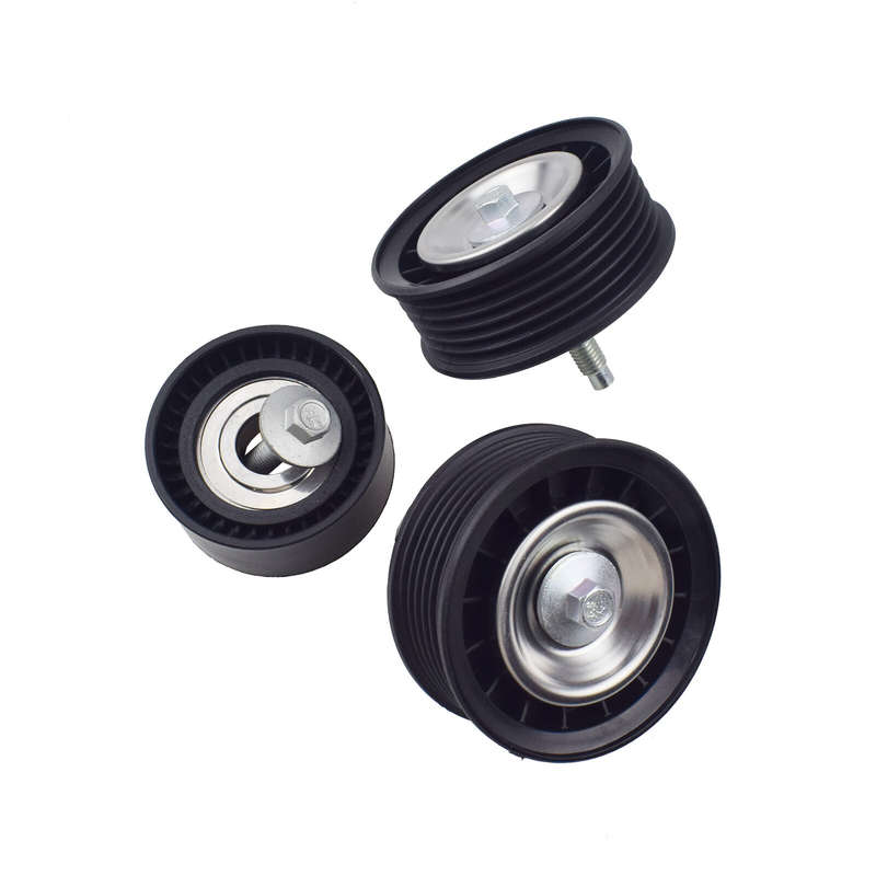 Lower Upper Belt Idler Pulley Set 3PCS LR028879 for Range Rover Evoque LR028878