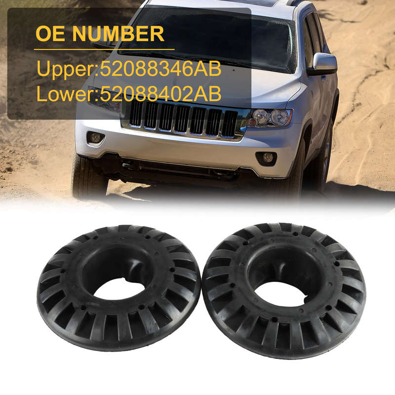 4X Rear Upper Lower Rubber Spring Isolator For Jeep Grand Cherokee 1999-2004
