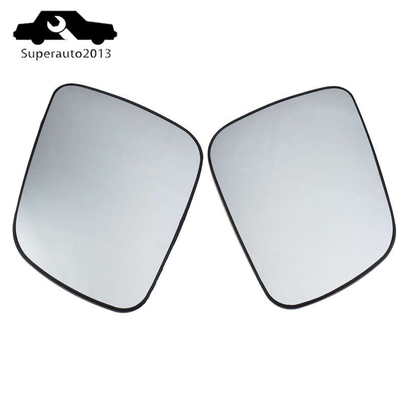 Pair Left & Right Side Door Mirror Glass Heated For Mitsubishi Lancer 2008-2014