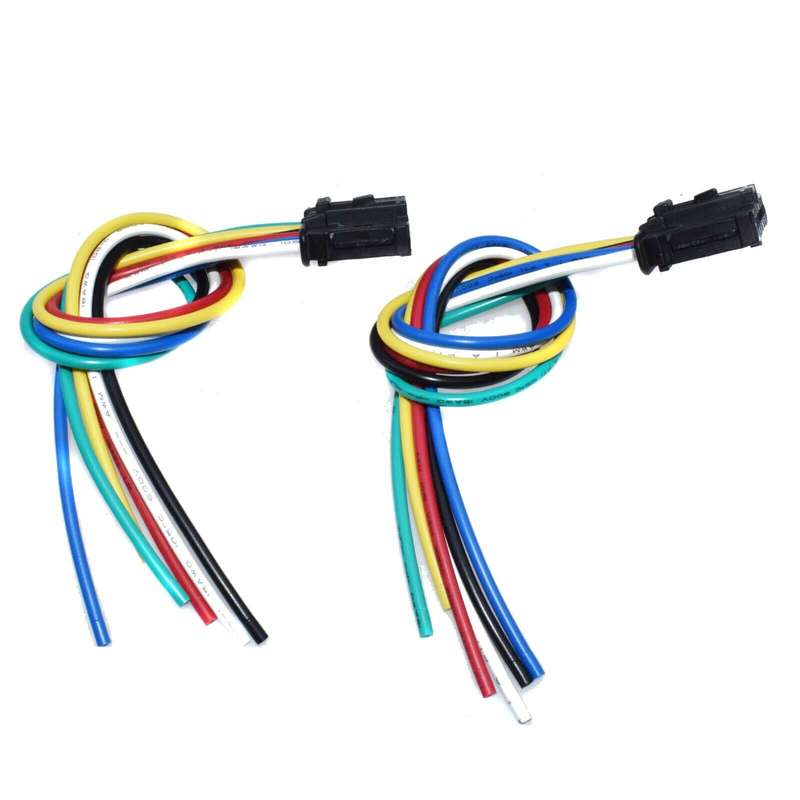 Set 2pcs For Peugeot 206 207 307 308 Rear Tail Light Harness Connector Loom New