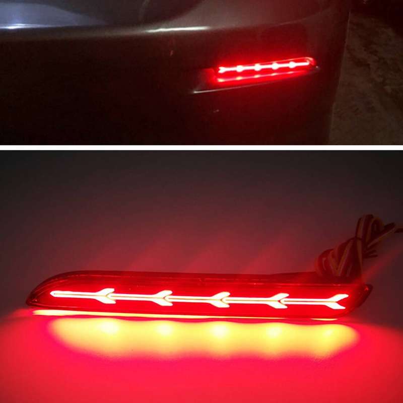 1pair Rear Bumper Reflector Running Light Brake Lamp Fit For Toyota Matrix Venza