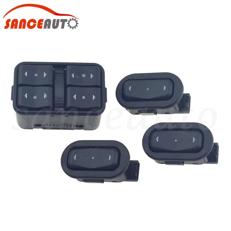 4PCS Power Window Control Switch For Opel Vauxhall Astra G Zafira A 1999-2005