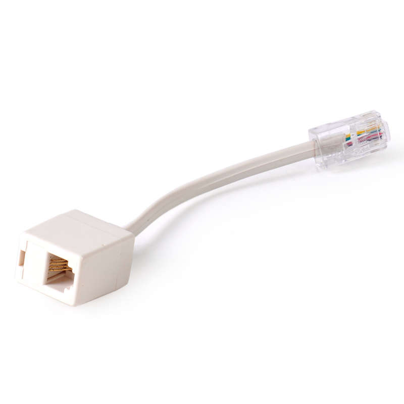 Telephone RJ11 6P4C Female To Ethernet RJ45 8P8C Male Adapter Converter