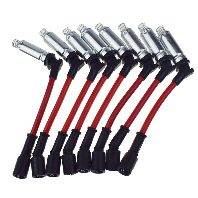 10mm Spark Plug Ignition Wires Set 8PCS for Chevy GMC Silverado Sierra V8 48322R