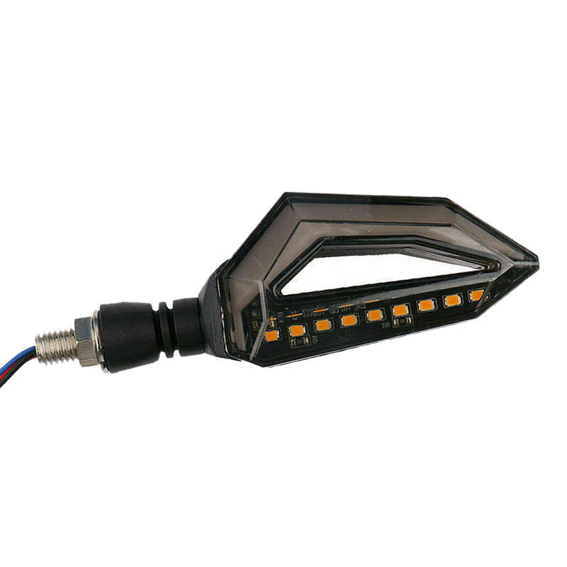 2 x Motorcycle Flasher LED Turn Signal Lights Amber Blue Blinker DRL Universal