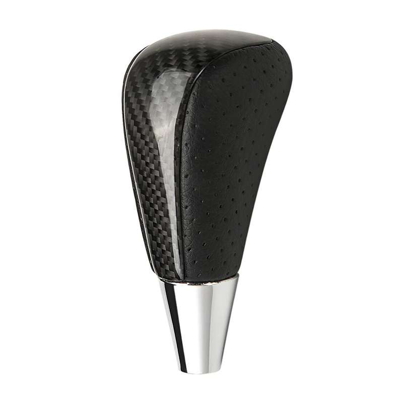 Carbon Fiber Style Gear Shift Knob Handle Lever Fit For Toyota Camry Corolla