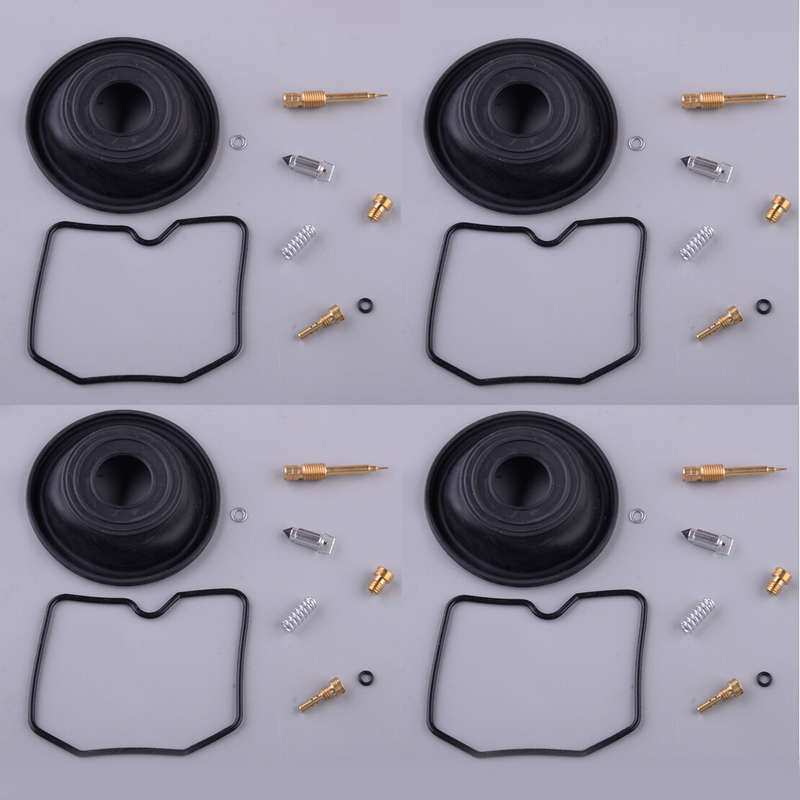 4x Carburetor Carb Repair Rebuild Kit Fit For Kawasaki Vulcan 500 EN500C LTD