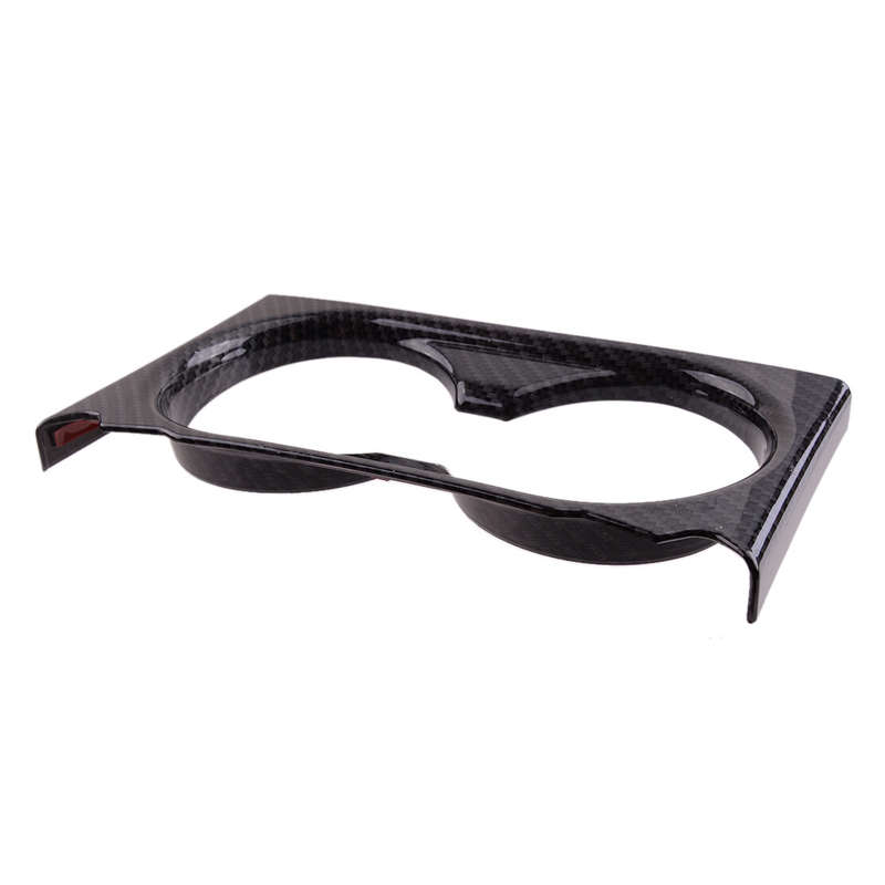 Carbon Fiber ABS Cup Holder Cover Trim Frame Fit for Mazda CX-5 KF 2017-2021