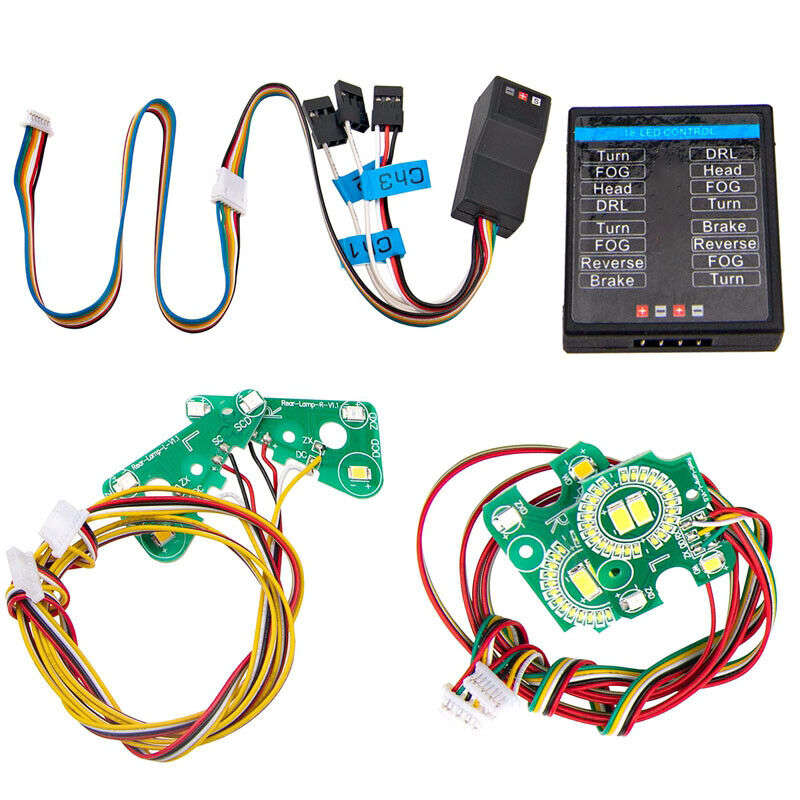 For Traxxas TRX-4 Sport Complete LED Light Kit w/Power Supply Head & Tail Lights