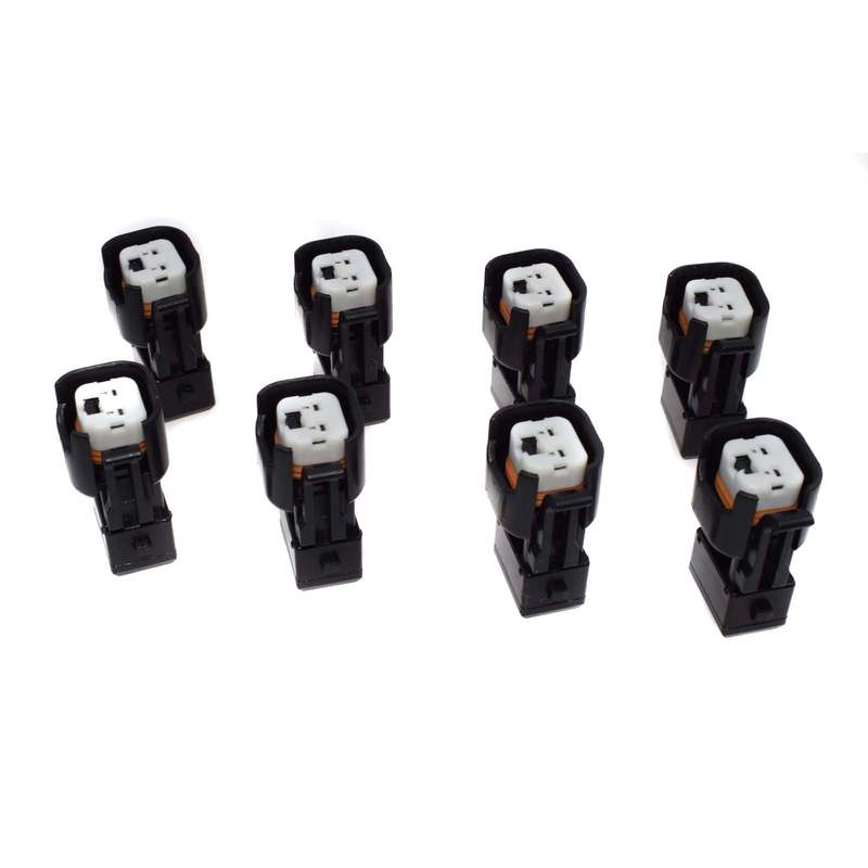 For USCAR EV6 & EV14 Female to EV1 Male Fuel Injector Connectors Adapters 8pcs