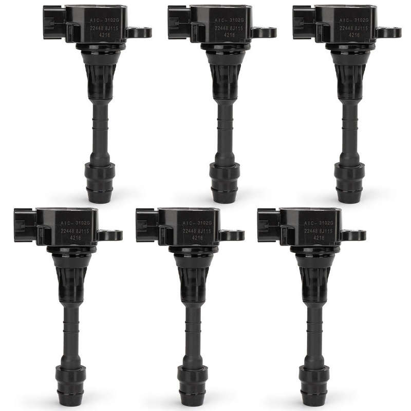 Set of 6 Ignition Coil For Nissan Frontier Pathfinder Maxima 22448-8J115