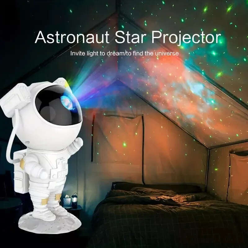 Night Light Projector Lamp Starry Galaxy Space Nebula Star Astronaut LED Remote