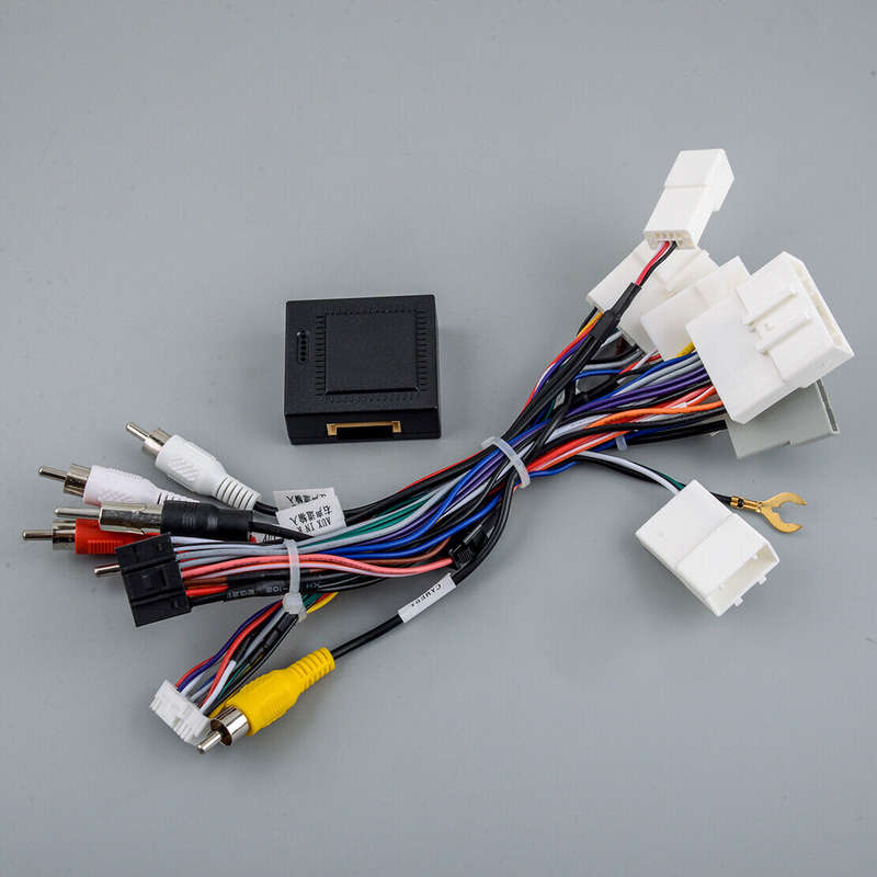 Stereo Radio 16-Pin Plug Power Cable Wiring Harness with Canbus Fit for Nissan